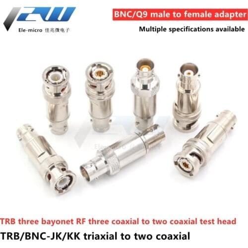 TRB three bayonet adapter BNC/Q9 male to female radio frequency triaxial to two coaxial BNC test head 1533B