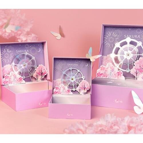 AVEBIEN Cherry Blossom Gift Box packaging Creative High-end Romantic Flower Box 2021 New Product Small 3D Stereo Gift Boxs сумка