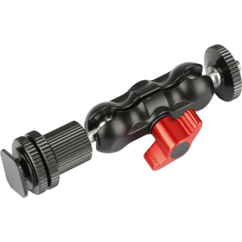 CAMVATE 1/4"-20 Ball Head Extension Arm With Shoe Mount For Camera Monitor / Flashlight C2040
