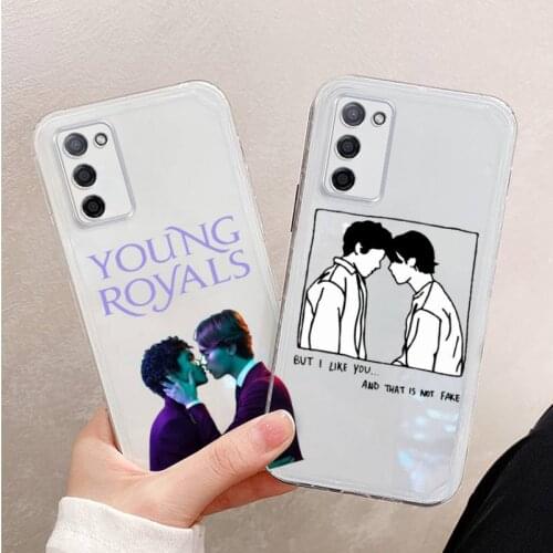Young Royals Simon and Wilhelm Phone Case For Xiaomi Mi 11 Ultra Lite 10 Redmi Note 9 8 7 9a K30S K40 Pro Transparent Coque