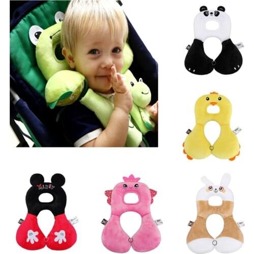 Baby Neck Pillow Car Sleeping Shaping Pillow Cartoon Animal Travel Protect Seat U-shaped Pillows For Kids Cervical spine protect