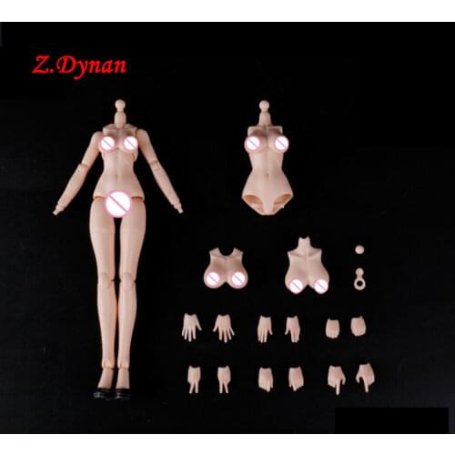 20CM Super Flexible Female Action Figure Body with Exchangeable Chest whole set EM2021005 Presale item DIY toys doll