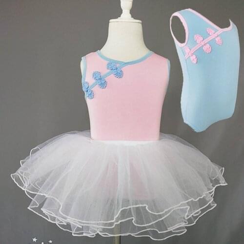 Ethnic Style Children Girls Clothes Dance Costume Ballet tutu Dress Sleeveless Princess Mesh Ball Gown Kids Dresses for Girls