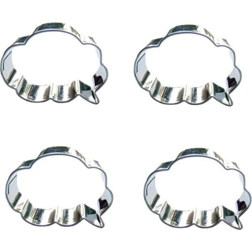 Cloud shape 4 piece biscuit cutting molds, baking tools, cake decorating soft candy tools