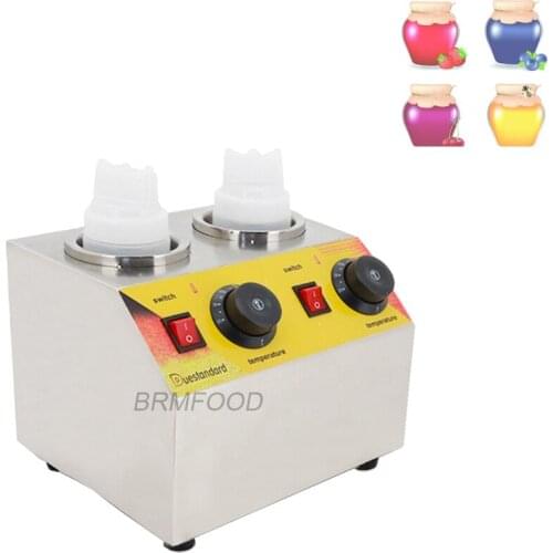 Commercial Jam Sauce Bottles Warmer Machine Ketchup Chocolate Heater Sauce Warmer Electric Stainless Steel 1/2/3 Bottle