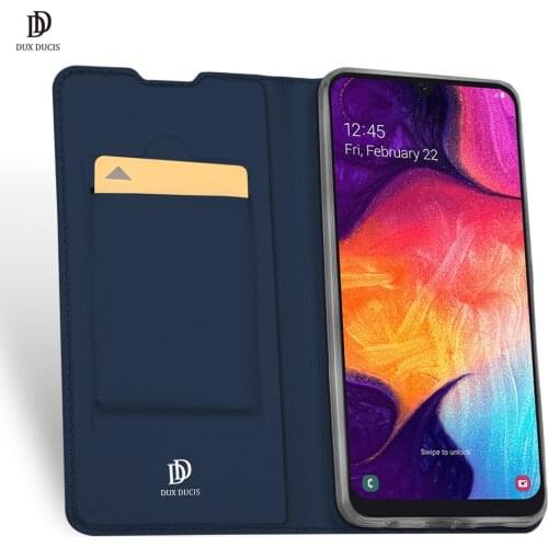 For Samsung Galaxy A50 / A50s / A30s Skin Pro Series Leather Wallet Flip Case Full Protection Steady Stand Magnetic Closure