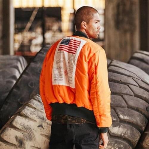 Men Women Hip Hop Streetwear Couples Jacket Male MA-1 Flight Bomber Jacket Air Force Army Coat Oversized Reversible Jacket