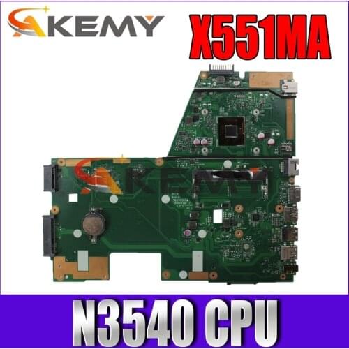 Akemy X551MA laptop motherboard with N3540 CPU DDR3 For ASUS X551MA F551MA X551M D550M original mainboard tested full 100