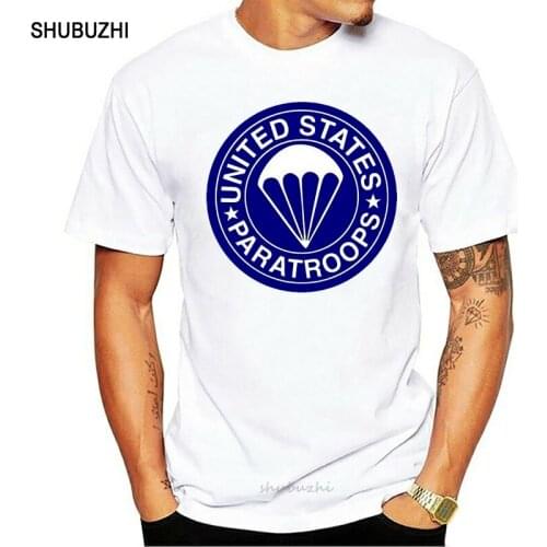 Shubuzhi Men Cool Tee Shirt ..:: T-shirt ::.. US PARATROOPS 82 101 AIRBORNE M1 1944 du S au XXL Summer T-shirt