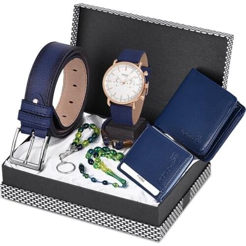 POLO Rucci Wrist watch + Belt + Wallet + Card Wallet + Rosary + Keychain Set pl-0448E3