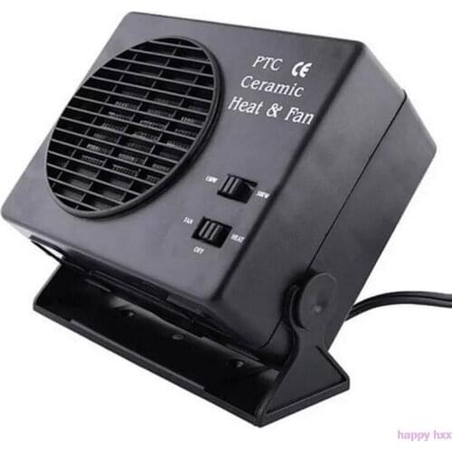 New 12V Car Portable 2 in 1 Electric Fan and Heater 300W Defroster Demister Quick Heating Speed
