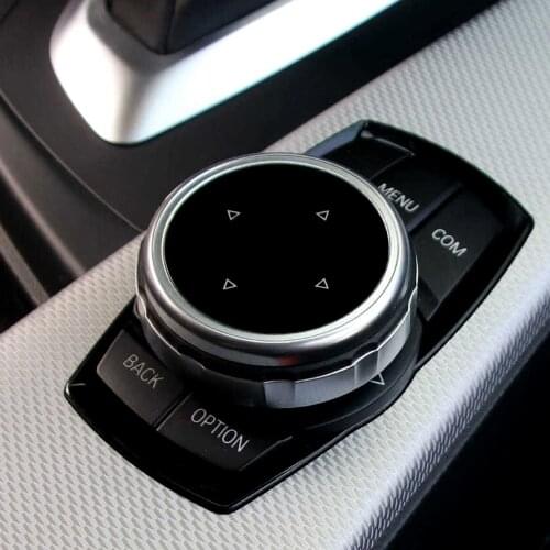 Original Car Multimedia Buttons Cover For BMW F10 F30 F11 F02 F15 F25 E90 3 5 7 Series Zinc Alloy drive Button Multimedia Switch
