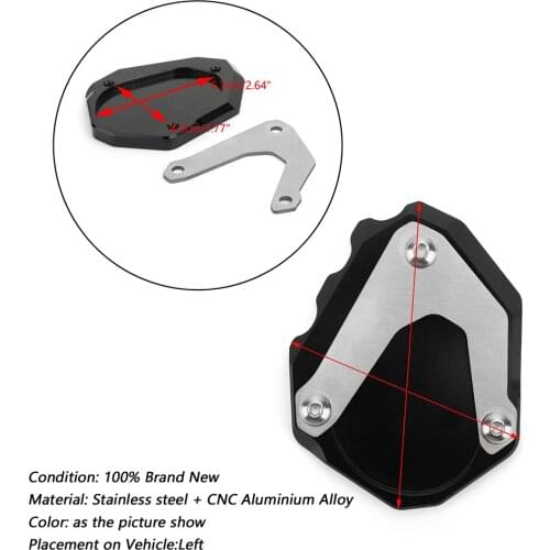 For BMW R1200 R NINE T 2014-2017 Motorcycle Kickstand Foot Side Stand Extension Enlarge Pad Support Plate