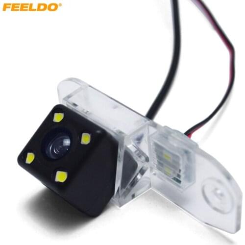 FEELDO 1Set Auto CCD Parking Reversing Backup Camera WIht LED for Volvo C70 I II V70 II III XC70 Rearview Camera #AM5444