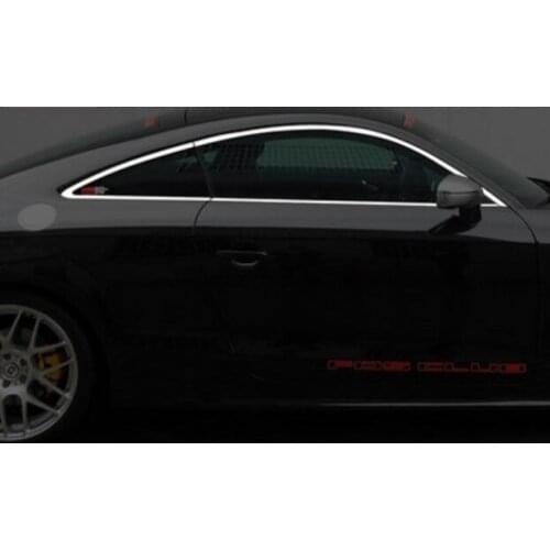 Car styling stainless steel window trim fit for AUDI TT 2008-2019 car accessories