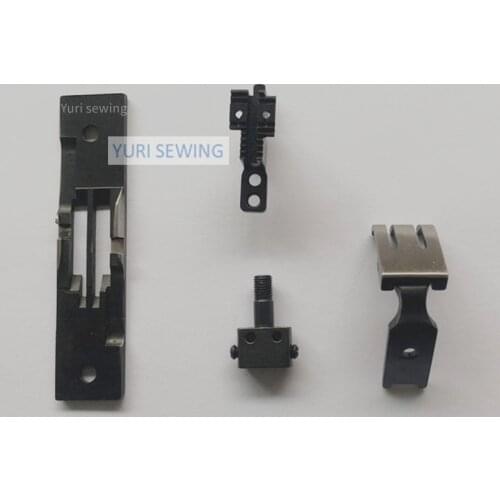 SUNSTAR KM797 double needle plate feed dog needle clamp teeth pressure foot guage set industrial sewing machine spare parts