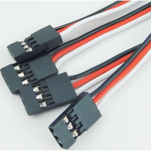 10pcs/lot 10CM Male to Male JR Plug Servo Extension Lead Wire Cable 100mm for RC Plane Quadcopter