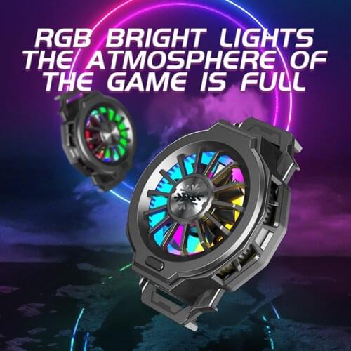 Type-C Smart Phone Cooling Fan Portable Gaming Mobile Cooler Gamepad Radiator Gamepad Holder Stand Radiators