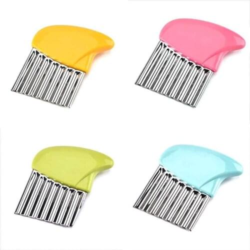 Potato Wavy Edged Knife Kitchen Gadget Vegetable Fruit Cutter Kitchen Cooking Tools Accessories