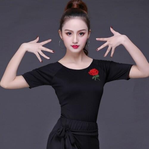 New Smooth Ballroom Dance Costume Tops Women Latin Cha Cha Dance Blouses Modern Standard Outfits Tango Waltz Salsa Samba Tops
