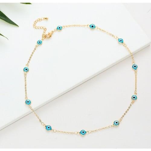 CreativeDevils Eye Tassel Pendant Necklace Bohemian Womens Party Choker Necklace Jewelry Fashion Lady Accessories Gifts