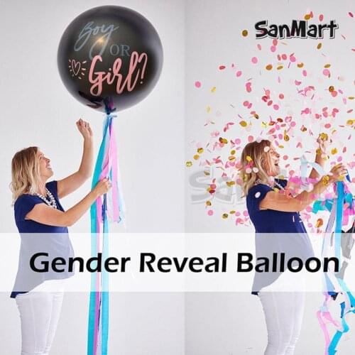 36 inch boy or girl balloon perfect circle gender reveal party party baby shower girl boy balloon baby balloons layout D5D3