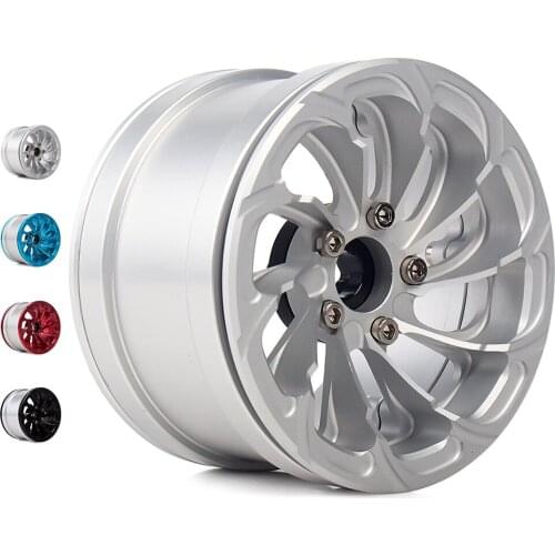 4PCS Metal Alloy 1/10 RC Rock Crawler 2.2" Wheel BEADLOCK Rim for Axial SCX10 RR10 Wraith 90056 D90