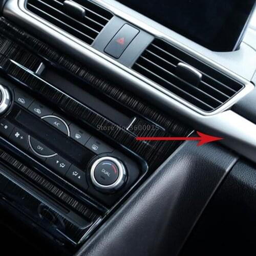 For Mazda 3 M3 Axela 2017 2018 Accessories Air Vent Outlet Side Middle Control upper ABS Matte Covers Strip Molding Car styling