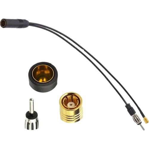 Car Antenna Extension Cable, DAB + FM/AM Radio Aerial Adapter Splitter SMB DIN Cord (Pack of 1)