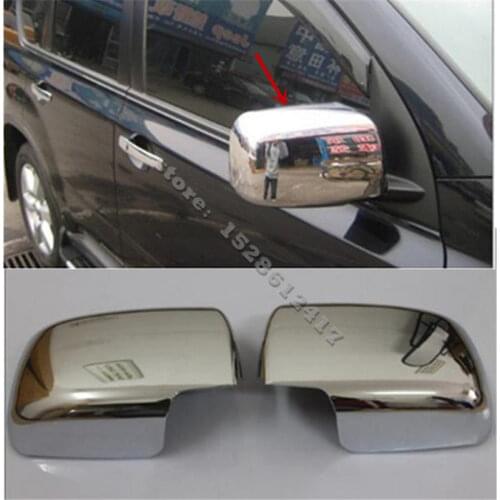 For Nissan X-Trail T31 2007-2013 ABS Chrome Rearview mirror cover Trim/Rearview mirror Decoration Car Styling
