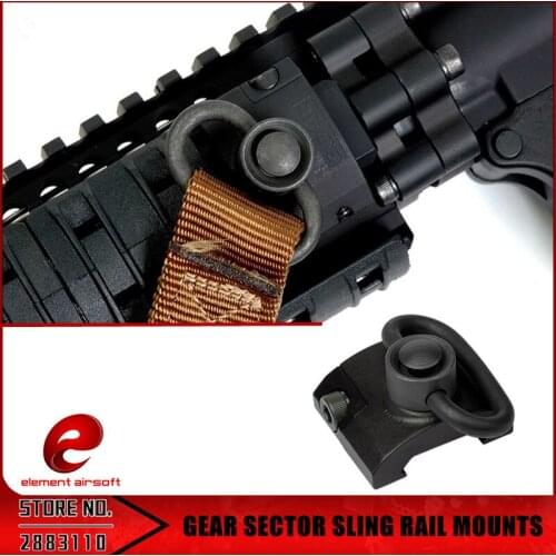Element Airsoft Tactical Accessories Sling Swivel Adapter Mount Quick Detach Picatinny Rail Mount Base 20mm Connect Ring EX250