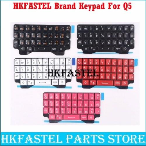 HKFASTEL For BlackBerry Q5 original New Mobile Phone Housing English / Russian Keypad Cover Keyboard Case