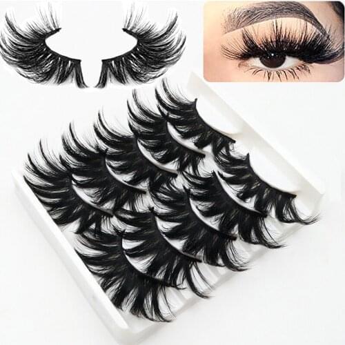 3D 5 pairs Mink Lashes Natural Eyelashes Dramatic False Eyelashes Faux Cils Makeup Wholesale Fake Eyelash Extension ресницыv