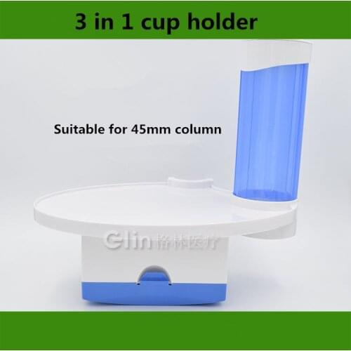 NEW 3 in 1 Dental dental chair tray table tray disposable cup holder cup holder mouth tissue boxes