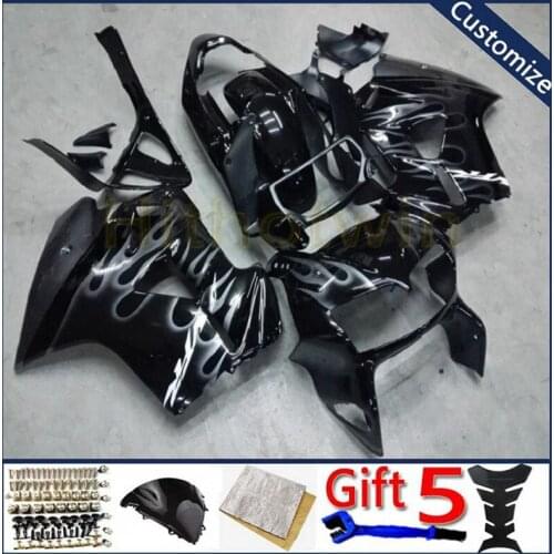 Body Kit motorcycle panels For VFR800 1998 1999 2000 2001 VFR 800 ABS plastic Fairing kit silver flames
