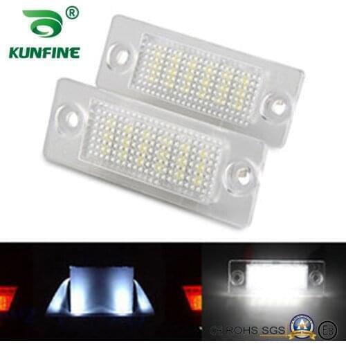2pcs Car LED Number License Plate Light LED License Lamp For VW Golf 5 VW Caddy III Passat Touran OEM No. 3B5943021E 3B5943021