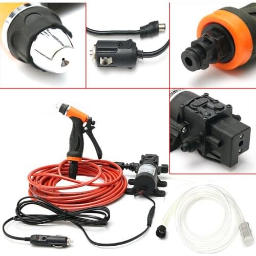 12V Portable Car Washer Gun Pump 160PSI High Pressure Spray Washing Machine Car cleaning Kit For Auto Wash Care Electric Device