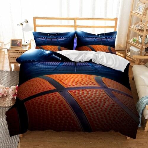 Drop Shipping 3D Bedding Set Print Basketball Duvet cover Print Duvet cover set Bedclothes with Pillowcase bed set Hot Sale
