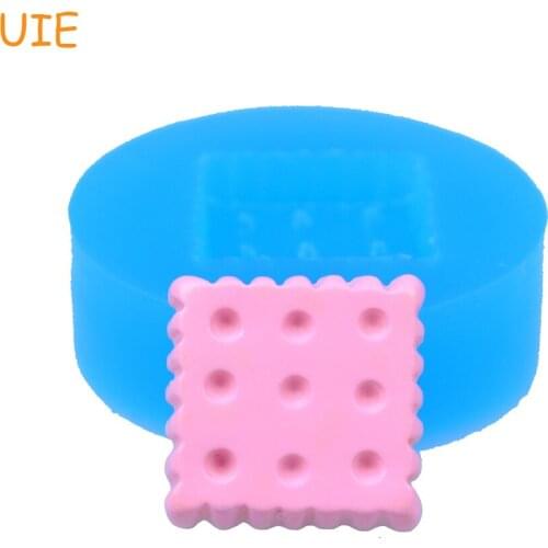 QYL030U 14.9mm Square Cookie Mold - Biscuit Flexible Silicone Mold Chocolate, Handmade DIY, Resin, Cabochon Candy, Clay Mold