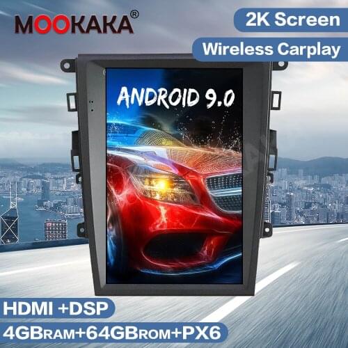 Tesla Vertical Screen Android 9.0 64G Car GPS Navigation Multimedia Player For Ford Mondeo 2013-2017 Radio Auto Stereo Head Unit