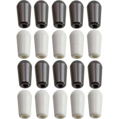 XSXS--Pack Of 20 Guitar 3 Way Toggle Switch Cap Tips Buttons For Les Paul/Epiphone Guitar Accessory 4Mm