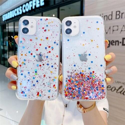 Bright glitter Case for Xiaomi Mi Note 9 10 Pro SE 9T Pro A3 A2 Lite Soft Cover for Xiaomi Redmi Note 9s 8 Pro 7 8T 10T