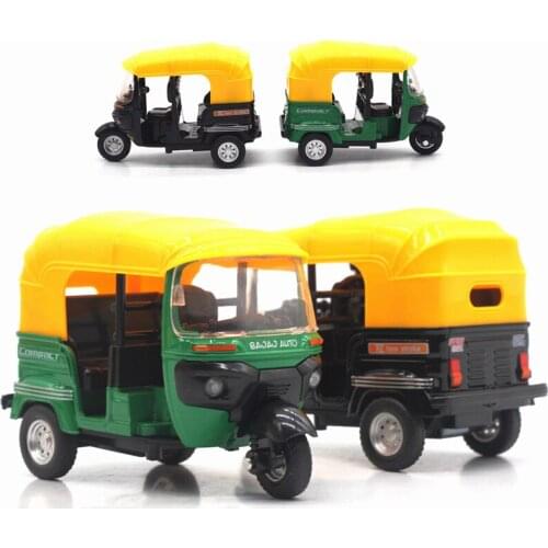 1/14 Scale Simulation Alloy Diecast Indian Tricycle Exquisite Bike Bicycle Model Hobbies Games Toy Collections For Gifts TY0532