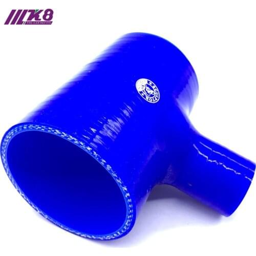 2" 2.5" 2.75" 3" T Piece Silicone Hose 51 63 70 76mm T Shape Tube for 25mm/35mm ID BOV +Clamps