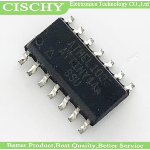 10pcs/lot ATTINY44A-SSU ATTINY44A ATTINY44 MCU 8BIT 4KB FLASH SOP-14 IC best quality