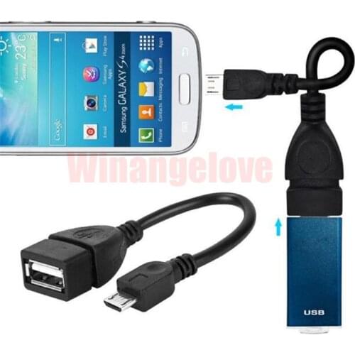200pcs Micro USB B Male to USB 2.0 A Female OTG Cable Adapter Converter Phone Tablet