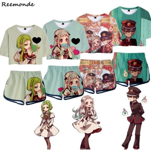 Anime Toilet-Bound Hanako-kun Sets Cosplay Nene Yashiro Shirt Shorts Yugi Amane Minamoto Kou Running Top Shorts Outfit Girls Set