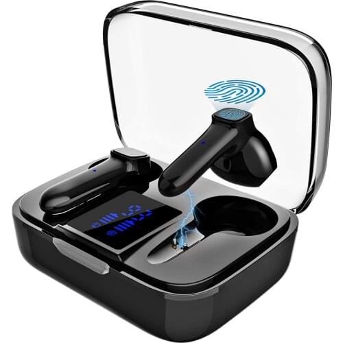 True wireless earbuds Bluetooth 5.0 headphones with immersive sound noise reduction TWS stereo headset