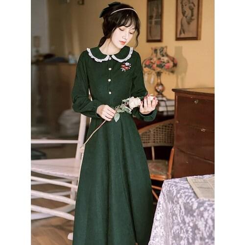 Day Of Summer New Fund Department Baby Gets Dress Of Long Money Of College Girl Wind Restore Ancient Ways Embroidery Dress