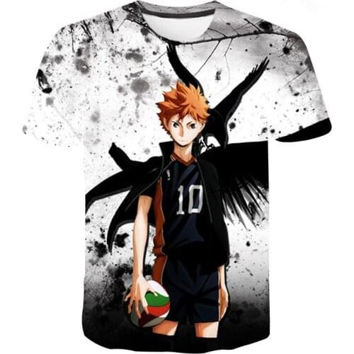 Haikyuu Anime T Shirt For Men Camisetas Manga Tops Clothes Ropa Hombre Streetwear Tee Camisa Masculina Verano Koszulki Chemise
